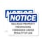 Signmission Railroad Property Trespassing Forbidden OSHA Notice Sign, Vinyl Decal, 10in W x 7in L, 2PK OS-2PACK-NS-D-710-L-17974 - alternate 1